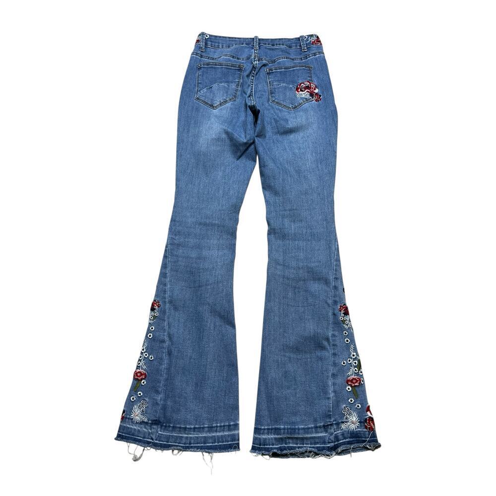 Y2K THcreasa women size 26 stretchy Bell Bottom Jeans for Women High Waisted - Picture 4 of 13